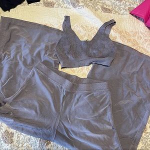 free people lavender purple lounge set